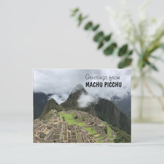Machu Picchu, Peru Briefkaart (Staand voorkant)