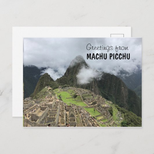 Machu Picchu, Peru Briefkaart (Voorkant / Achterkant)