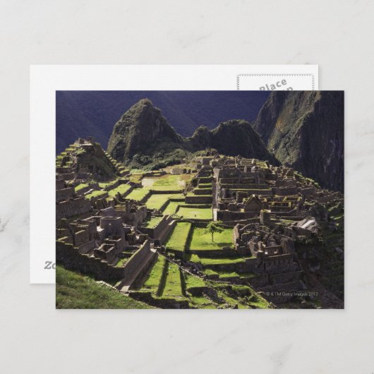 Machu Picchu, Peru Briefkaart (Voorkant / Achterkant)
