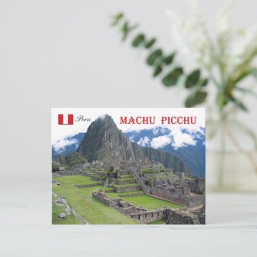 Machu Picchu, Peru Briefkaart (Staand voorkant)