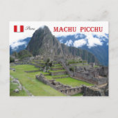 Machu Picchu, Peru Briefkaart (Voorkant)