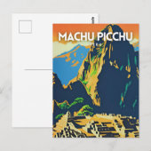 Machu Picchu, Peru Briefkaart (Voorkant / Achterkant)
