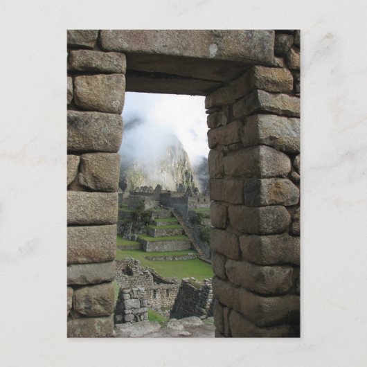 Machu Picchu, Peru Briefkaart (Voorkant)