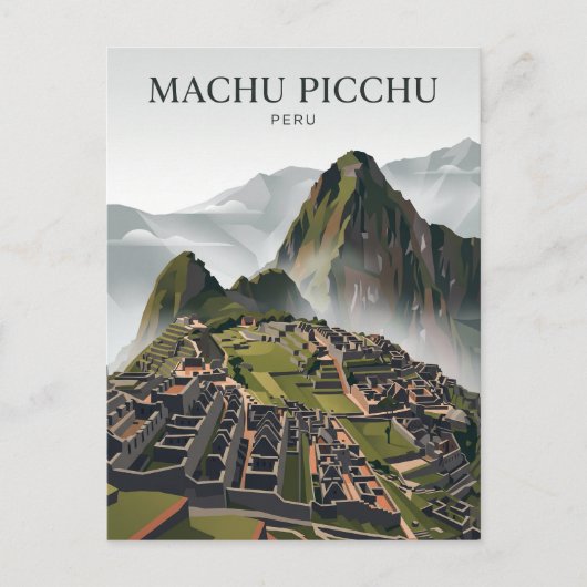 Machu Picchu Peru Briefkaart (Voorkant)