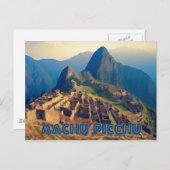 Machu Picchu Peru Briefkaart (Voorkant / Achterkant)