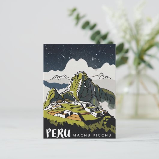 Machu Picchu, Peru Briefkaart (Staand voorkant)