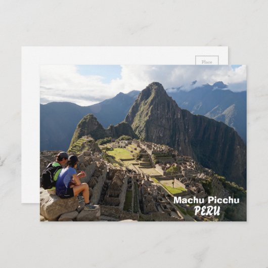 Machu Picchu, Peru Briefkaart (Voorkant / Achterkant)
