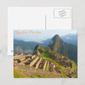 Machu Picchu, Peru Briefkaart (Voorkant / Achterkant)