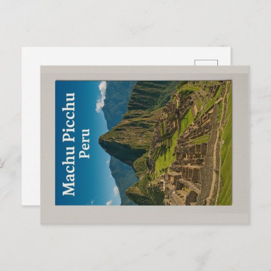Machu Picchu – Peru Briefkaart (Voorkant / Achterkant)