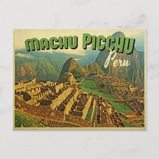 Machu Picchu Peru Briefkaart (Voorkant)