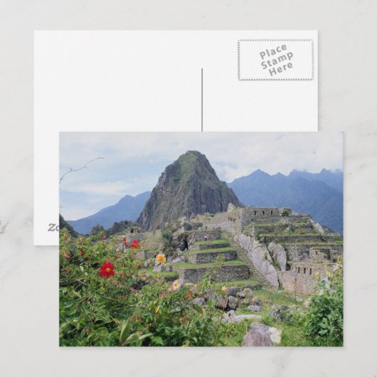 Machu Picchu, Peru Briefkaart (Voorkant / Achterkant)
