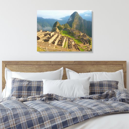 Machu Picchu, Peru Canvas Afdruk (Insitu (Slaapkamer))