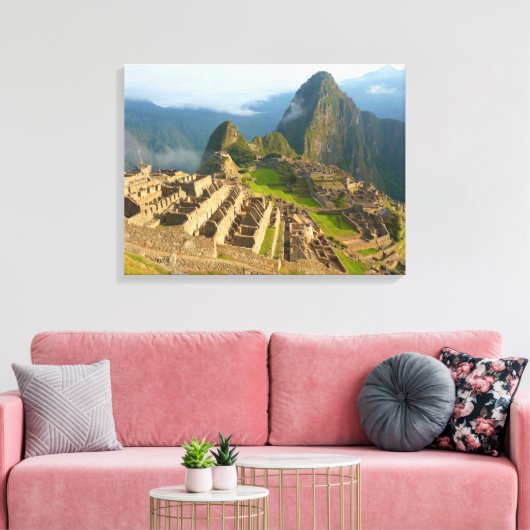 Machu Picchu, Peru Canvas Afdruk (Insitu (Woonkamer))