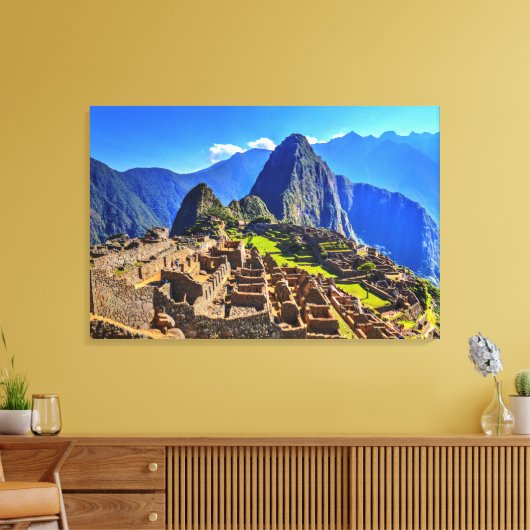 Machu Picchu - Peru Canvas Afdruk (Insitu (Woonkamer))