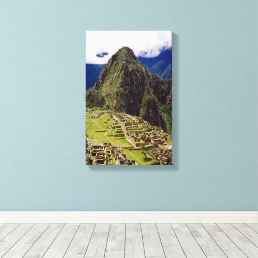 Machu Picchu, Peru Canvas Afdruk (Insitu (Houten vloer))
