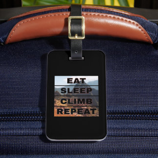 Machu Picchu Peru - Eat Sleep klimmen Herhalen Bagagelabel