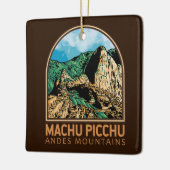 Machu Picchu Peru Emblem Keramisch Ornament (Links)