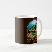 Machu Picchu Peru Emblem Koffiemok (Voorkant rechts)