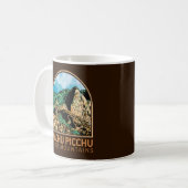 Machu Picchu Peru Emblem Koffiemok (Voorkant links)