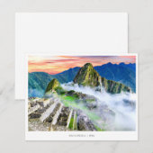 Machu Picchu, Peru Feestdagenkaart (Voorkant / Achterkant)