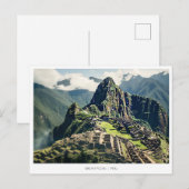 Machu Picchu, Peru Feestdagenkaart (Voorkant / Achterkant)