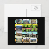 Machu Picchu Peru Geluk Briefkaart (Voorkant / Achterkant)