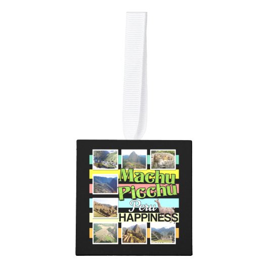 Machu Picchu Peru Geluk Decoratie (Voorkant)