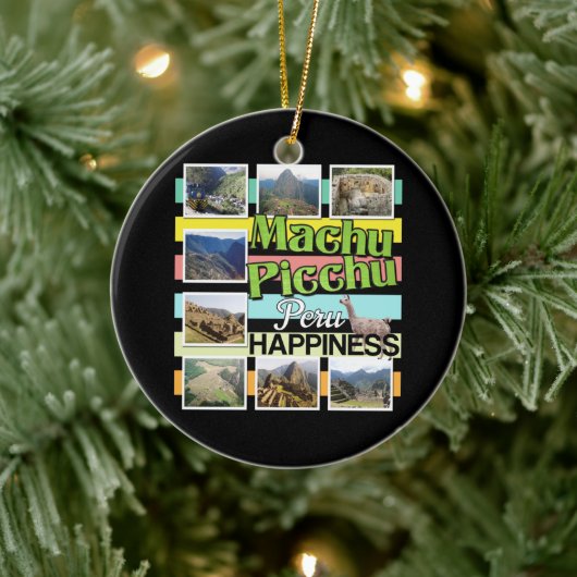 Machu Picchu Peru Geluk Keramisch Ornament (Boom)