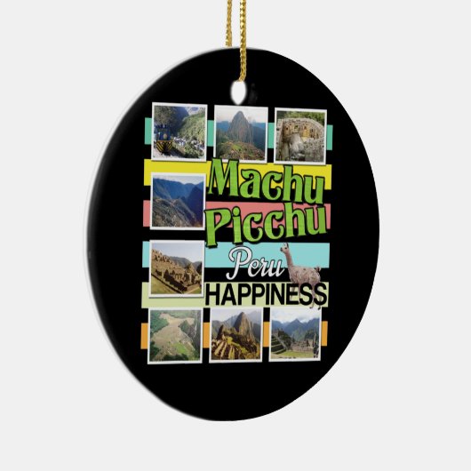 Machu Picchu Peru Geluk Keramisch Ornament (Rechts)