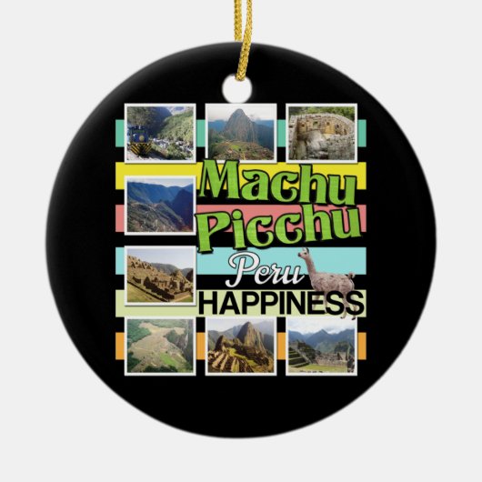 Machu Picchu Peru Geluk Keramisch Ornament (Voorkant)