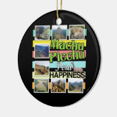 Machu Picchu Peru Geluk Keramisch Ornament (Links)