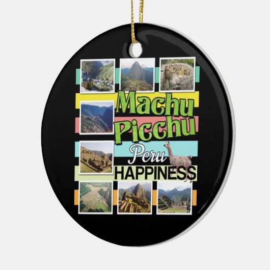 Machu Picchu Peru Geluk Keramisch Ornament (Links)