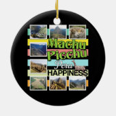 Machu Picchu Peru Geluk Keramisch Ornament (Achterkant)