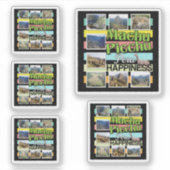 Machu Picchu Peru Geluk Sticker (Voorkant)