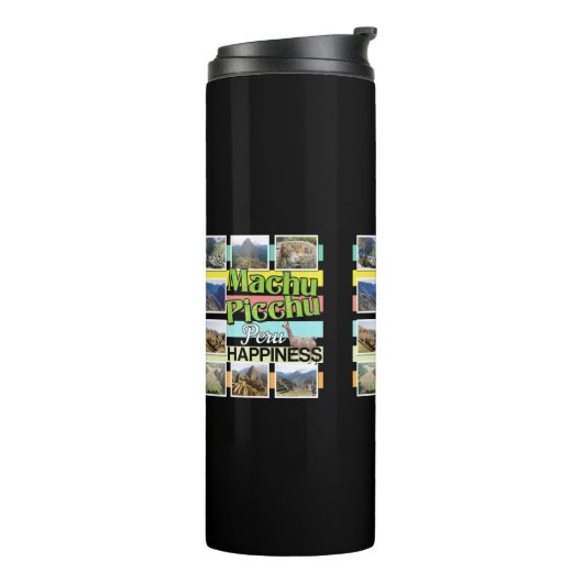 Machu Picchu Peru Geluk Thermosbeker (Gedraaid links)
