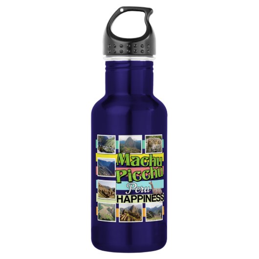 Machu Picchu Peru Geluk Waterfles (Voorkant)