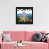 Machu Picchu Peru - Huayna Picchu Mountain Canvas Afdruk (Insitu (Woonkamer))