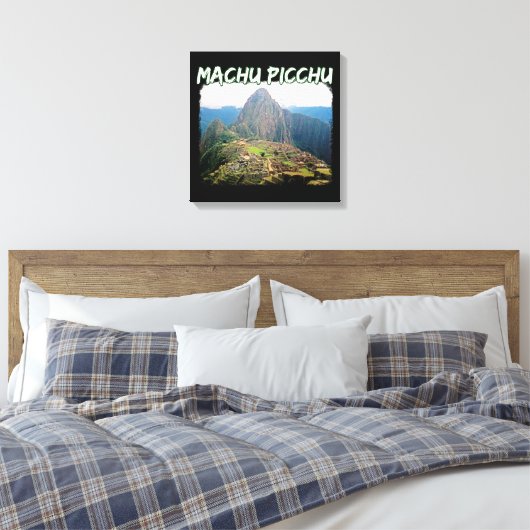 Machu Picchu Peru - Huayna Picchu Mountain Canvas Afdruk (Insitu (Slaapkamer))