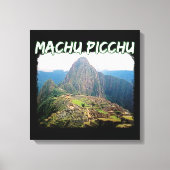 Machu Picchu Peru - Huayna Picchu Mountain Canvas Afdruk (Voorkant)