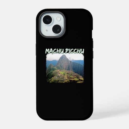 Machu Picchu Peru - Huayna Picchu Mountain iPhone 15 Case (Achterkant)