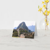 Machu Picchu Peru - Huayna Picchu Mountain Kaart (Gele Bloem)