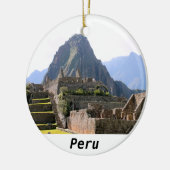 Machu Picchu Peru - Huayna Picchu Mountain Keramisch Ornament (Links)