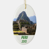 Machu Picchu Peru - Huayna Picchu Mountain Keramisch Ornament (Rechts)