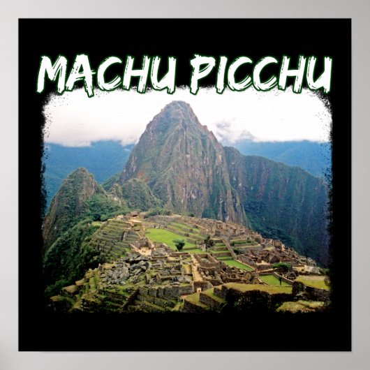 Machu Picchu Peru - Huayna Picchu Mountain Poster (Voorkant)