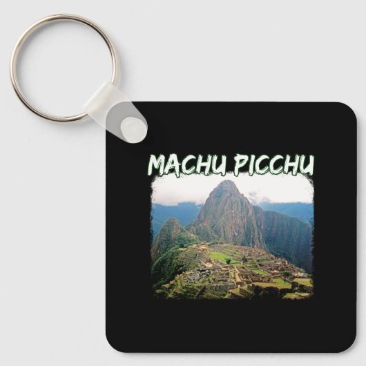 Machu Picchu Peru - Huayna Picchu Mountain Sleutelhanger (Voorkant)
