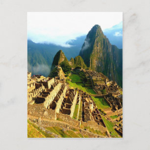 machu picchu peru inca briefkaart
