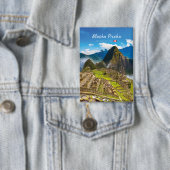 Machu Picchu, Peru - Inca Citadel Ruïnes Button (Insitu)