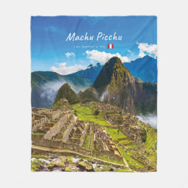 Machu Picchu, Peru - Inca Citadel Ruïnes Fleece Deken