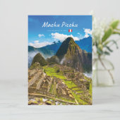 Machu Picchu, Peru - Inca Citadel Ruïnes Kaart (Staand voorkant)