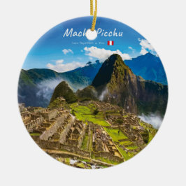 Machu Picchu, Peru - Inca Citadel Ruïnes Keramisch Ornament